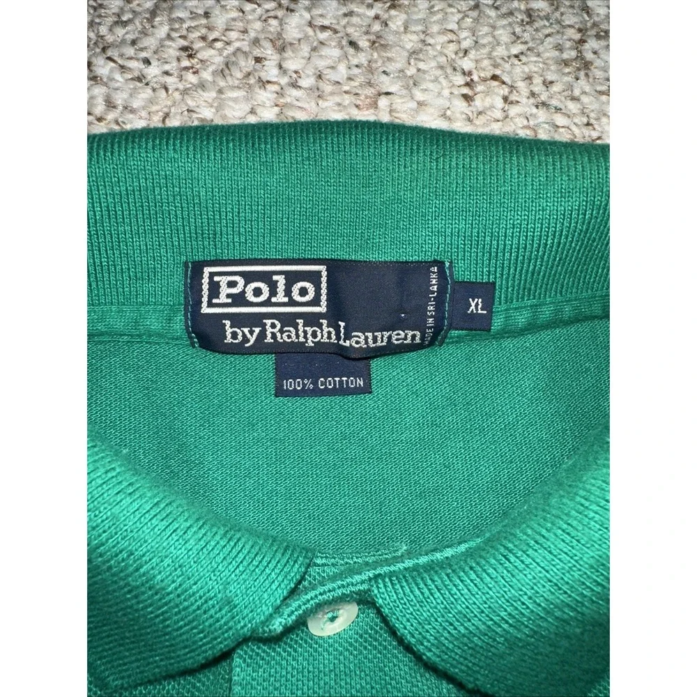 Vtg 90's Polo Ralph Lauren The Masters Single Stitch Logo Shirt XL GreenGolf USA